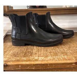 Hunter Chelsea Boot Gloss Rainboot Waterproof Womens Size 7 Rain Booties